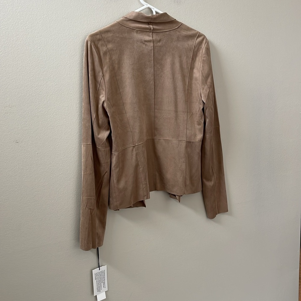Bagatelle, Women’s Faux-Suede Drape-Front Jacket Sz M - Picture 12 of 14
